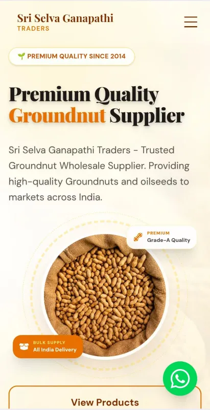 Sri Selva Ganapathi Traders Tablet View